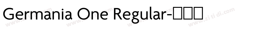 Germania One Regular字体转换